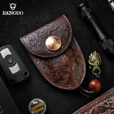 Leather Key Wallet Smart Key Holder Portable Housekeeper Key Pouch