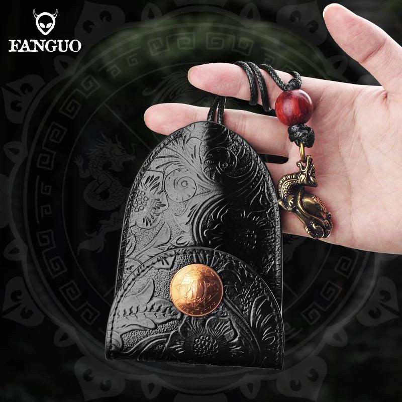 Leather Key Wallet Smart Key Holder Portable Housekeeper Key Pouch