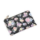 Leopard Flower Print Short Wallet Purse Handbag