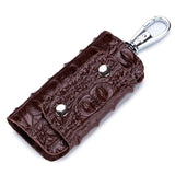 Crocodile Pattern Leather Key Holder Organizer Key Case Wallet
