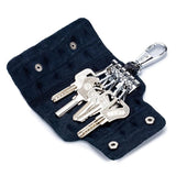 Crocodile Pattern Leather Key Holder Organizer Key Case Wallet