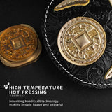 Leather Housekeeper Key Holder Retro Smart Key Case Keyring Pouch