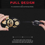 Leather Housekeeper Key Holder Retro Smart Key Case Keyring Pouch