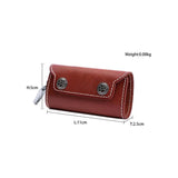 Leather Men Key Wallet Holder Business Organizer