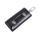 Leather Men Key Wallet Holder Business Organizer