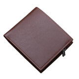 Solid Canvas Short Wallet for Men
