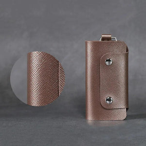 30PCS PU Leather Keychain Holder Car Keychain Clip Key Wallet