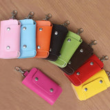 30PCS PU Leather Keychain Holder Car Keychain Clip Key Wallet