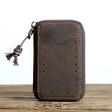 Vintage Leather Key Wallets Big Capacity Key Holder Organizer