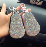 Diamond PU Leather Car Key Cover Case for Girls