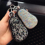 Diamond PU Leather Car Key Cover Case for Girls