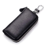Leather KeyChain Multifunction Key Bag Cowhide Organizer Wallet Holder