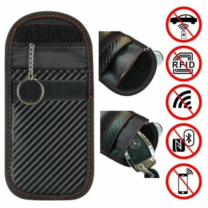 Anti-theft Car Key Fob RFID Signal Blocker Faraday RFID Signal Blocking Pouch