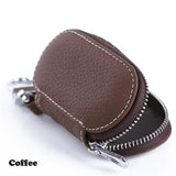 Protective Auto Car Key Bag Cover Zipper Leather Case