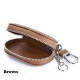 Protective Auto Car Key Bag Cover Zipper Leather Case