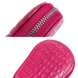 Car Key Bag PU Leather Keychain Holder Cover Zipper Keys Pouch Purse