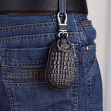 Car Key Bag PU Leather Keychain Holder Cover Zipper Keys Pouch Purse