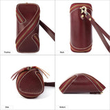 Leather Unisex Key Wallet Multifunction Keys Organizer Men Key Holders Ladie...