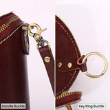 Leather Unisex Key Wallet Multifunction Keys Organizer Men Key Holders Ladie...