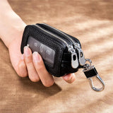 Double Layer Car Key Storage Purse Leather Cow Leather Key Wallet