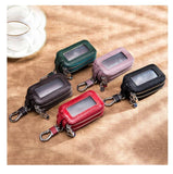 Double Layer Car Key Storage Purse Leather Cow Leather Key Wallet