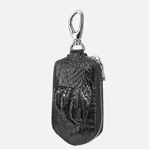 Crocodile Skin Claw Key Bag Large Capacity for Men and Women