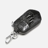 Crocodile Skin Claw Key Bag Large Capacity for Men and Women