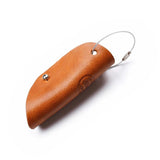 Leather Key Holder Small Home Storage Bag Minimalist Key Ring Pouch