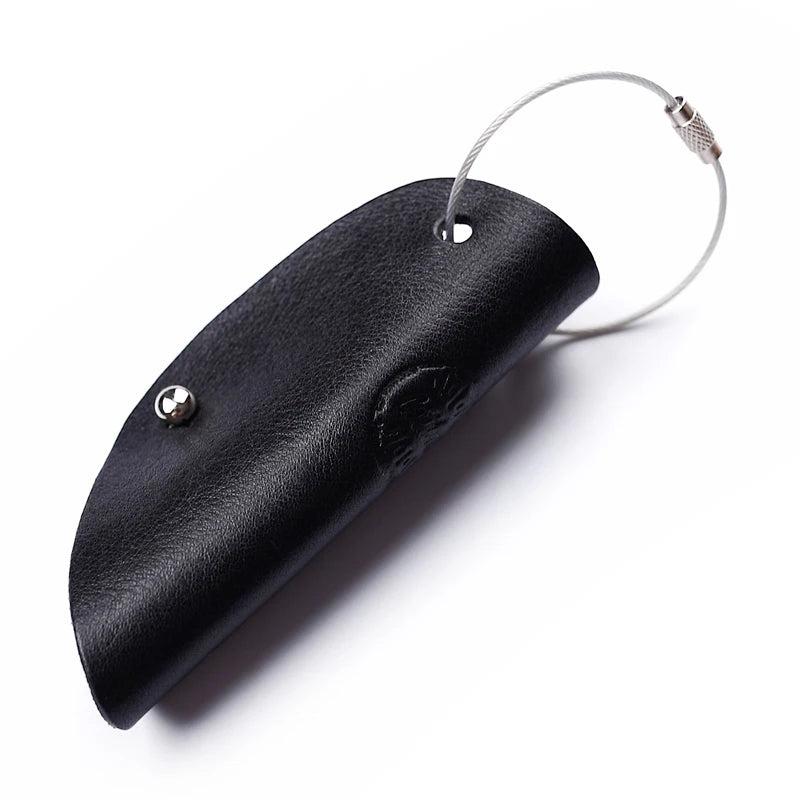Leather Key Holder Small Home Storage Bag Minimalist Key Ring Pouch