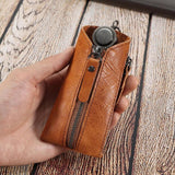 Leather Key Wallets Keychain Case Bag Men Key Holder Housekeeper Keys Organizer