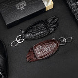 Crocodile Leather Men Key Bag Business Leather Car Key Holder