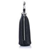 Leather Portable Key Bag and Lipstick Bag with Keychain Organizer