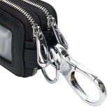 Car Key Holder Leather Sheepskin Organizer Double Zipper Key Case