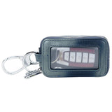 Car Key Holder Leather Sheepskin Organizer Double Zipper Key Case