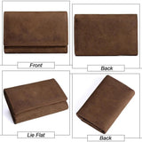 Full-Grain Leather Trifold Wallet & Key Bag