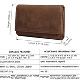 Full-Grain Leather Trifold Wallet & Key Bag
