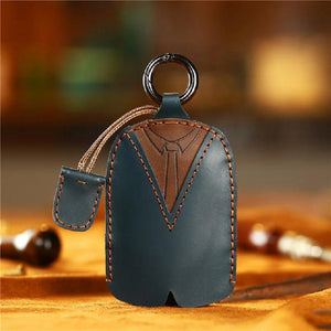 Leather Car Keychain Holder Organizer - Prince Design