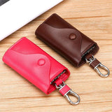 Men's Business Leather Key Case Waist Hanging Key Chain Multi-function Key Bag