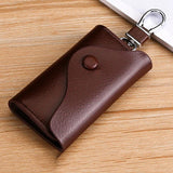 Men's Business Leather Key Case Waist Hanging Key Chain Multi-function Key Bag