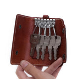 Vintage Leather Key Holder Key Wallet Keychain