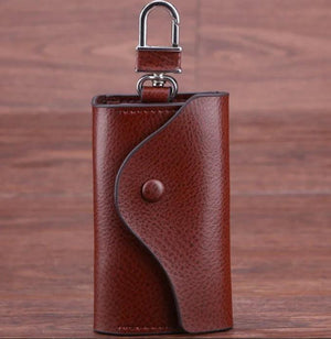 Cowhide Key Case Business Leather Key Bag Door Key Chain