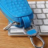 Crocodile Pattern Leather Car Key Bag