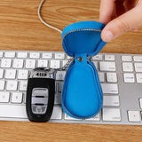 Crocodile Pattern Leather Car Key Bag