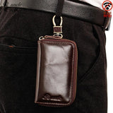 Vintage Style Leather Key Holders for Men Multi-function Key Wallet