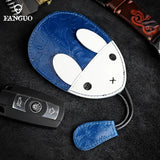 Bunny Key Wallet Leather Smart Key Holder Soft Bag Housekeeper Key Chain