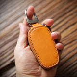 Cowhide Car Key Holder Pouch Bag Organizer Keychain Cover Male