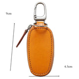 Cowhide Car Key Holder Pouch Bag Organizer Keychain Cover Male