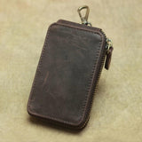 Vintage Layer Cowhide Men Key Wallets