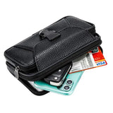 6.8in Waist Packs Mobile Phone Bag Leather Outdoor Sport Phone Pouch
