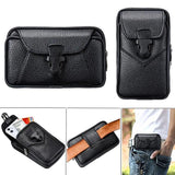 6.8in Waist Packs Mobile Phone Bag Leather Outdoor Sport Phone Pouch